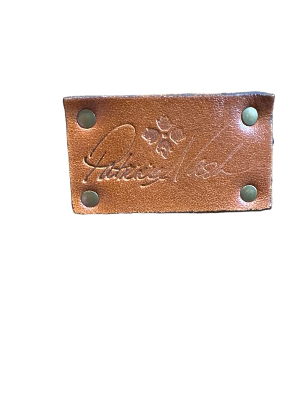Patricia Nash ‘Carducci’ Brown Leather Shoulder Bag with Stud Accents - Picture 11 of 11